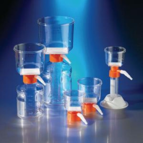 Bottle top vacuum filtration systems